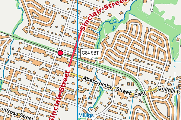 G84 9BT map - OS VectorMap District (Ordnance Survey)