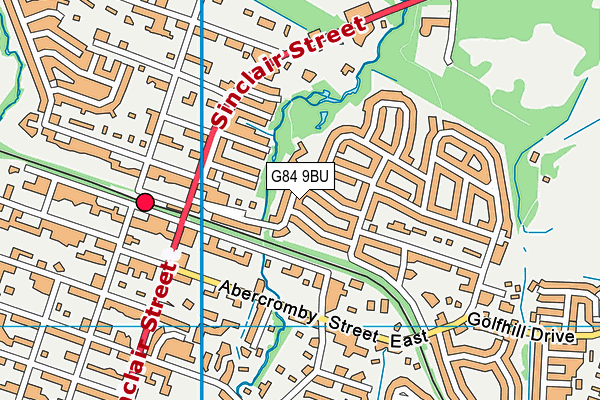 G84 9BU map - OS VectorMap District (Ordnance Survey)