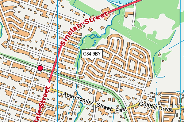 G84 9BY map - OS VectorMap District (Ordnance Survey)