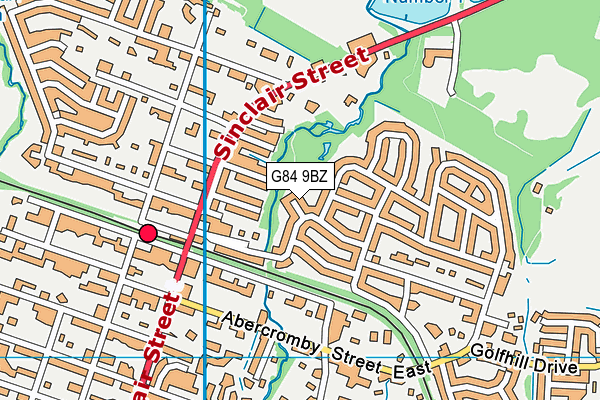 G84 9BZ map - OS VectorMap District (Ordnance Survey)