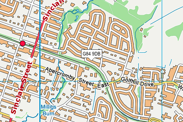 G84 9DB map - OS VectorMap District (Ordnance Survey)