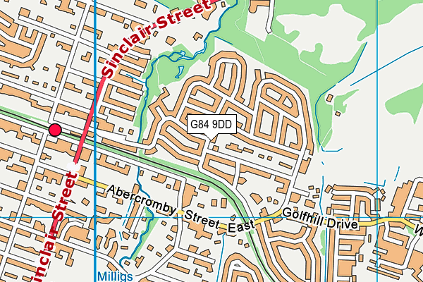 G84 9DD map - OS VectorMap District (Ordnance Survey)