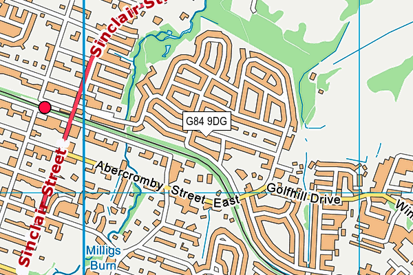 G84 9DG map - OS VectorMap District (Ordnance Survey)