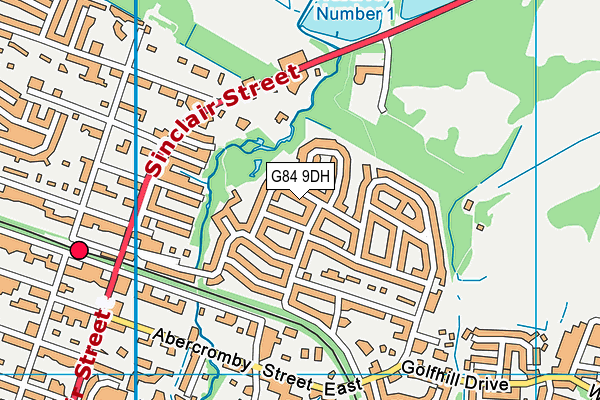 G84 9DH map - OS VectorMap District (Ordnance Survey)