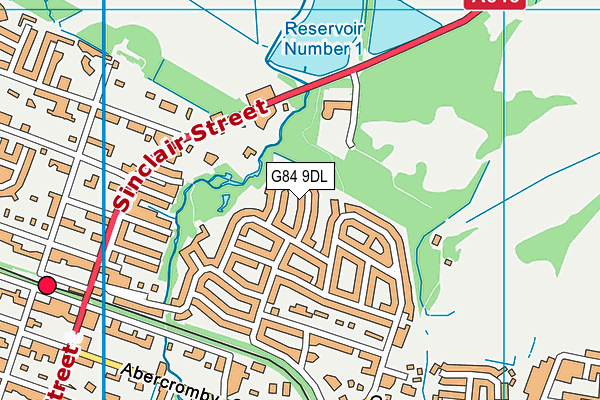 G84 9DL map - OS VectorMap District (Ordnance Survey)