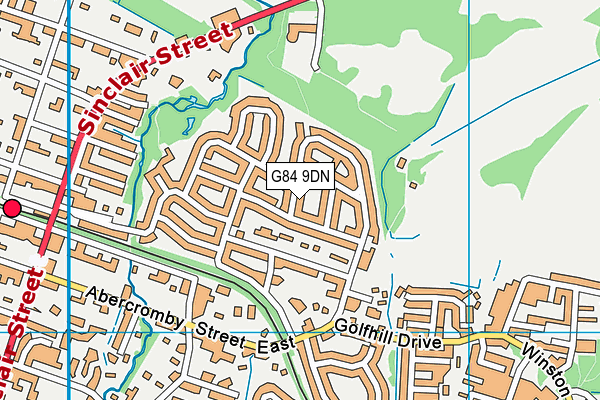 G84 9DN map - OS VectorMap District (Ordnance Survey)