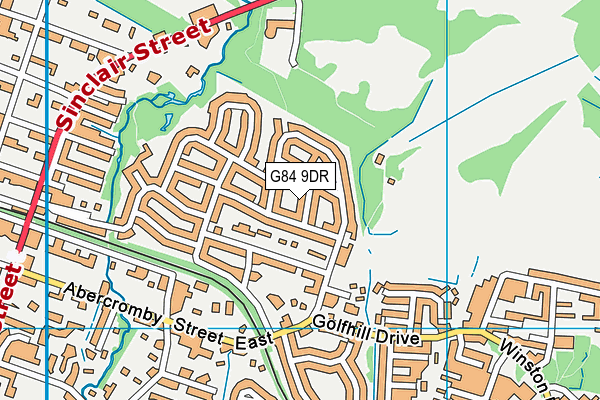 G84 9DR map - OS VectorMap District (Ordnance Survey)