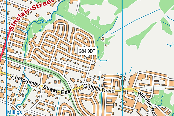 G84 9DT map - OS VectorMap District (Ordnance Survey)