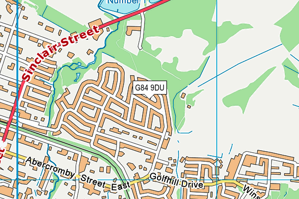 G84 9DU map - OS VectorMap District (Ordnance Survey)