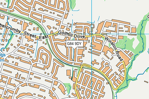 G84 9DY map - OS VectorMap District (Ordnance Survey)