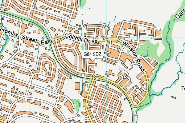 G84 9DZ map - OS VectorMap District (Ordnance Survey)