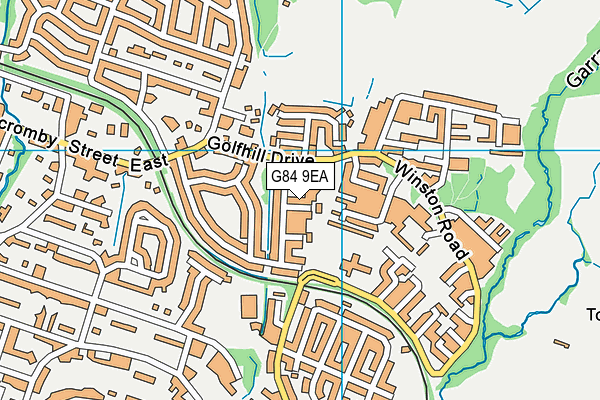 G84 9EA map - OS VectorMap District (Ordnance Survey)