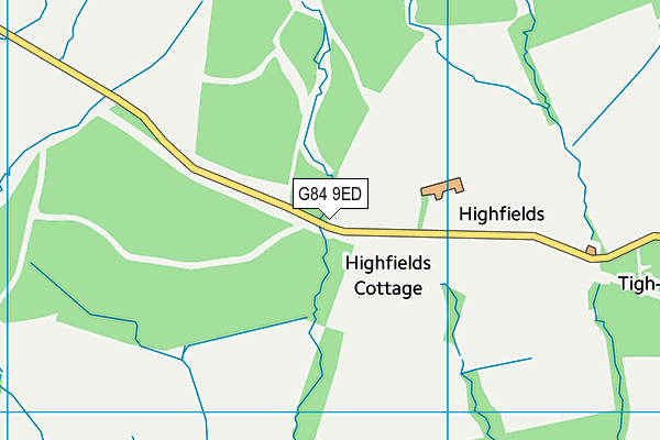 G84 9ED map - OS VectorMap District (Ordnance Survey)