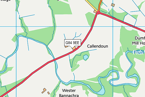 G84 9EE map - OS VectorMap District (Ordnance Survey)