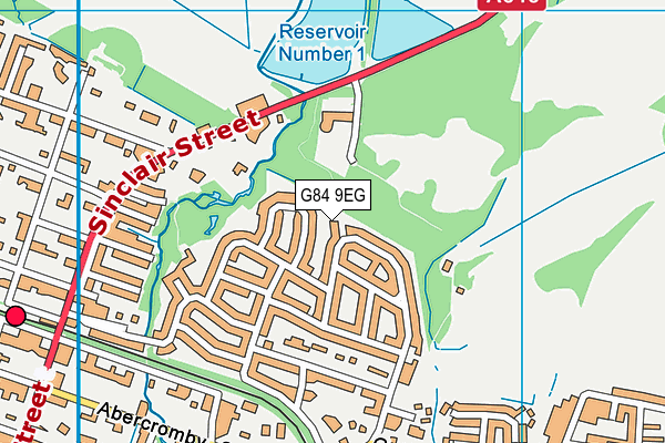 G84 9EG map - OS VectorMap District (Ordnance Survey)