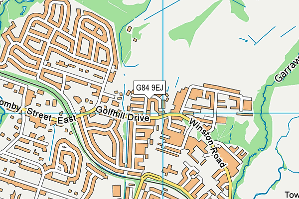 G84 9EJ map - OS VectorMap District (Ordnance Survey)