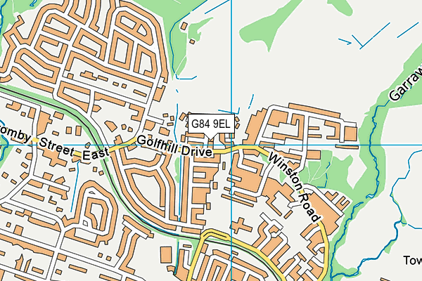 G84 9EL map - OS VectorMap District (Ordnance Survey)