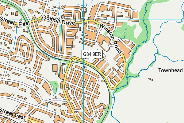 G84 9ER map - OS VectorMap District (Ordnance Survey)