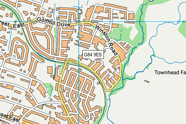 G84 9ES map - OS VectorMap District (Ordnance Survey)