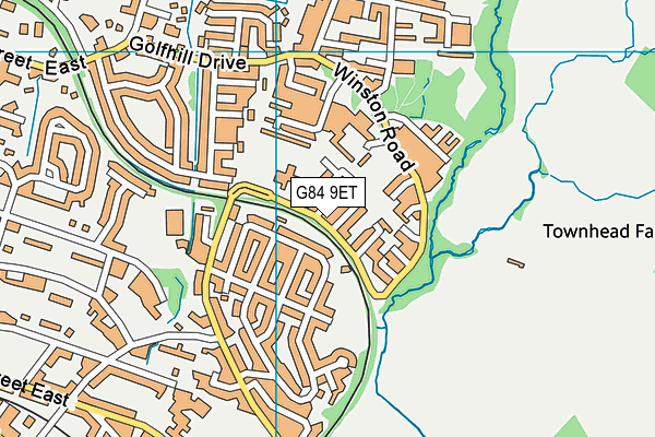 G84 9ET map - OS VectorMap District (Ordnance Survey)