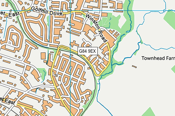 G84 9EX map - OS VectorMap District (Ordnance Survey)