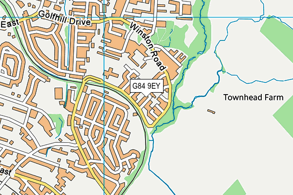 G84 9EY map - OS VectorMap District (Ordnance Survey)