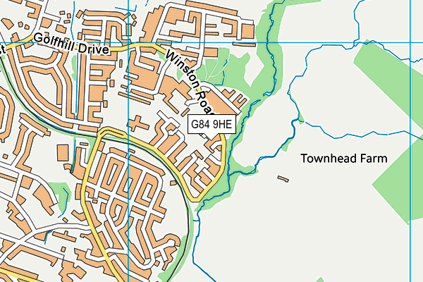 G84 9HE map - OS VectorMap District (Ordnance Survey)