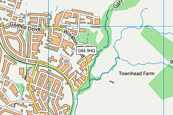 G84 9HQ map - OS VectorMap District (Ordnance Survey)