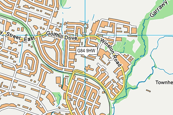 G84 9HW map - OS VectorMap District (Ordnance Survey)