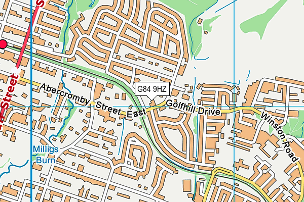 G84 9HZ map - OS VectorMap District (Ordnance Survey)