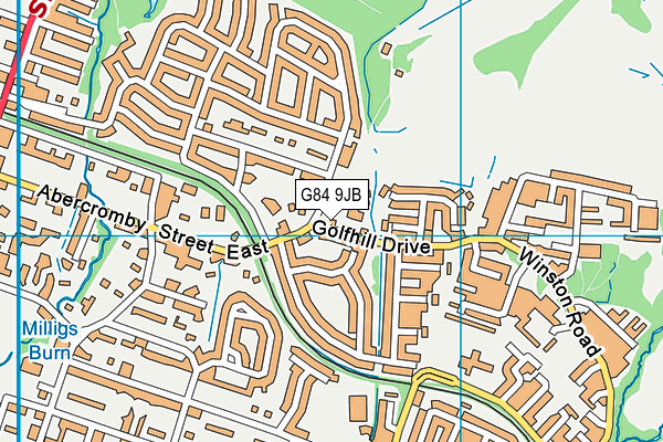 G84 9JB map - OS VectorMap District (Ordnance Survey)