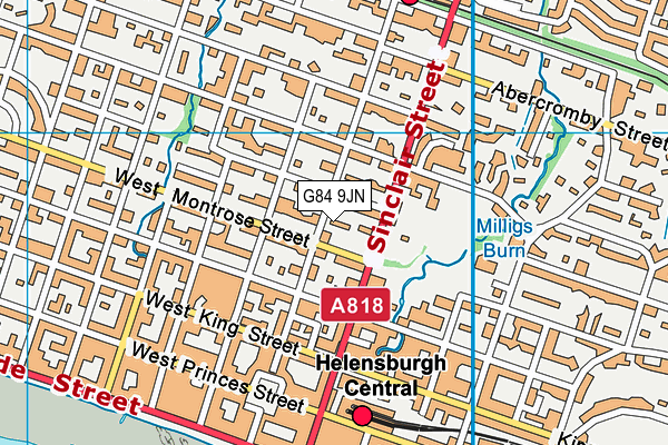 G84 9JN map - OS VectorMap District (Ordnance Survey)