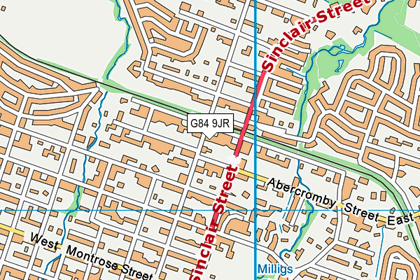 G84 9JR map - OS VectorMap District (Ordnance Survey)