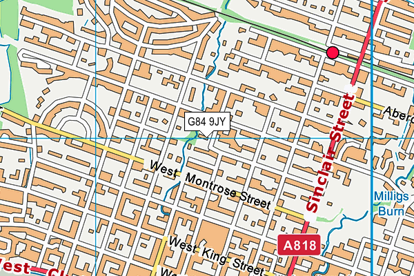 G84 9JY map - OS VectorMap District (Ordnance Survey)