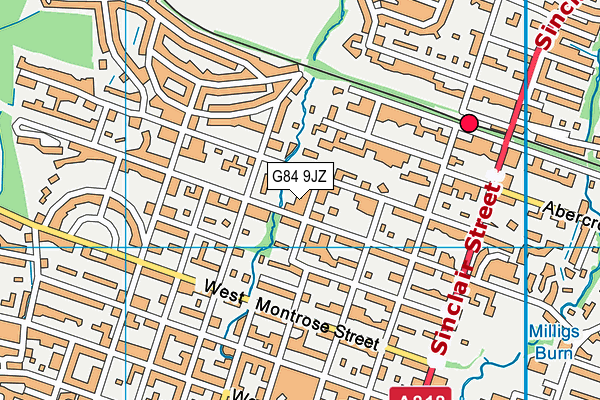 G84 9JZ map - OS VectorMap District (Ordnance Survey)