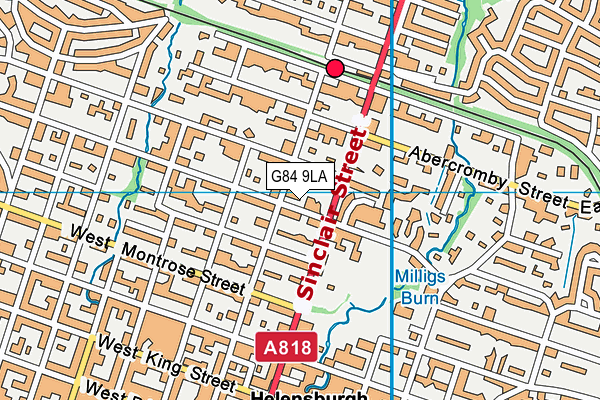 G84 9LA map - OS VectorMap District (Ordnance Survey)