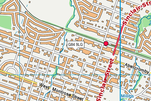 G84 9LG map - OS VectorMap District (Ordnance Survey)