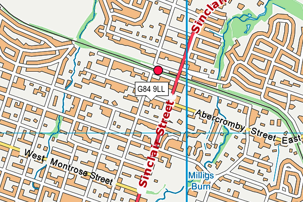 G84 9LL map - OS VectorMap District (Ordnance Survey)