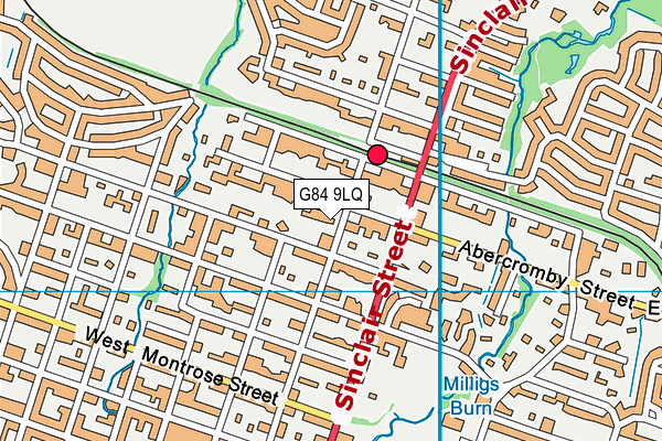 G84 9LQ map - OS VectorMap District (Ordnance Survey)