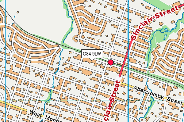 G84 9LW map - OS VectorMap District (Ordnance Survey)