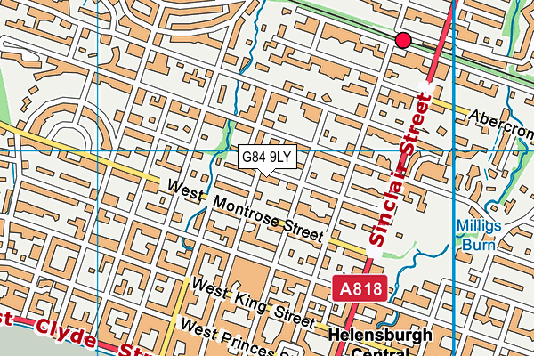 G84 9LY map - OS VectorMap District (Ordnance Survey)