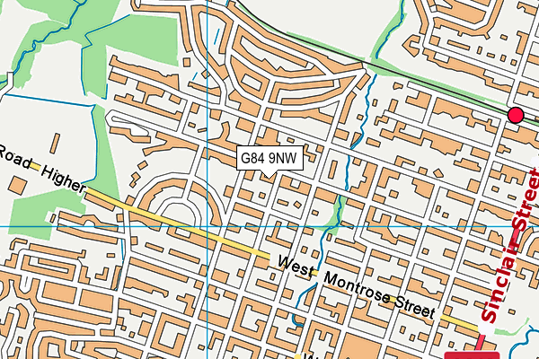 G84 9NW map - OS VectorMap District (Ordnance Survey)