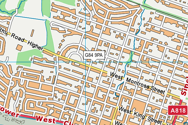 G84 9PA map - OS VectorMap District (Ordnance Survey)