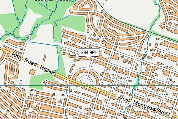 G84 9PH map - OS VectorMap District (Ordnance Survey)