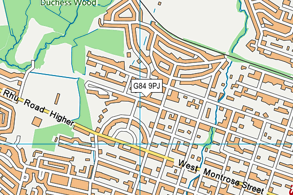 G84 9PJ map - OS VectorMap District (Ordnance Survey)