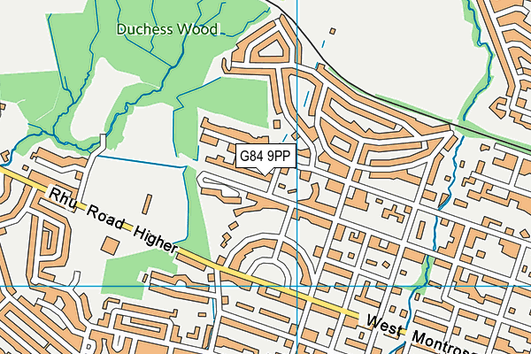 G84 9PP map - OS VectorMap District (Ordnance Survey)