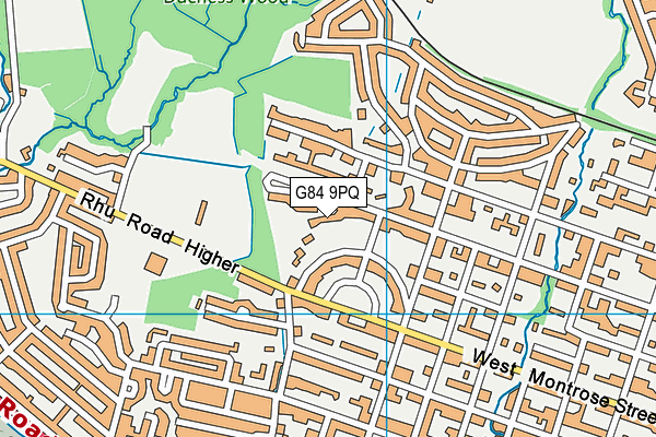 G84 9PQ map - OS VectorMap District (Ordnance Survey)
