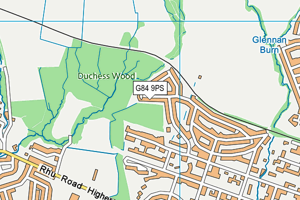 G84 9PS map - OS VectorMap District (Ordnance Survey)