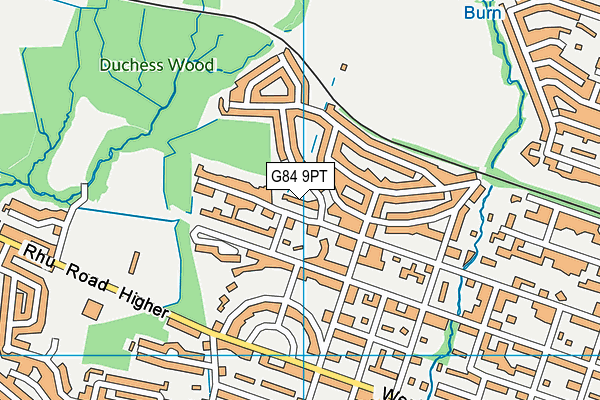 G84 9PT map - OS VectorMap District (Ordnance Survey)