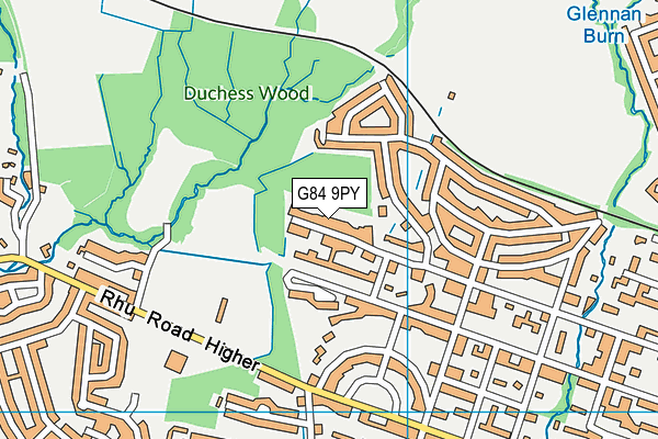 G84 9PY map - OS VectorMap District (Ordnance Survey)